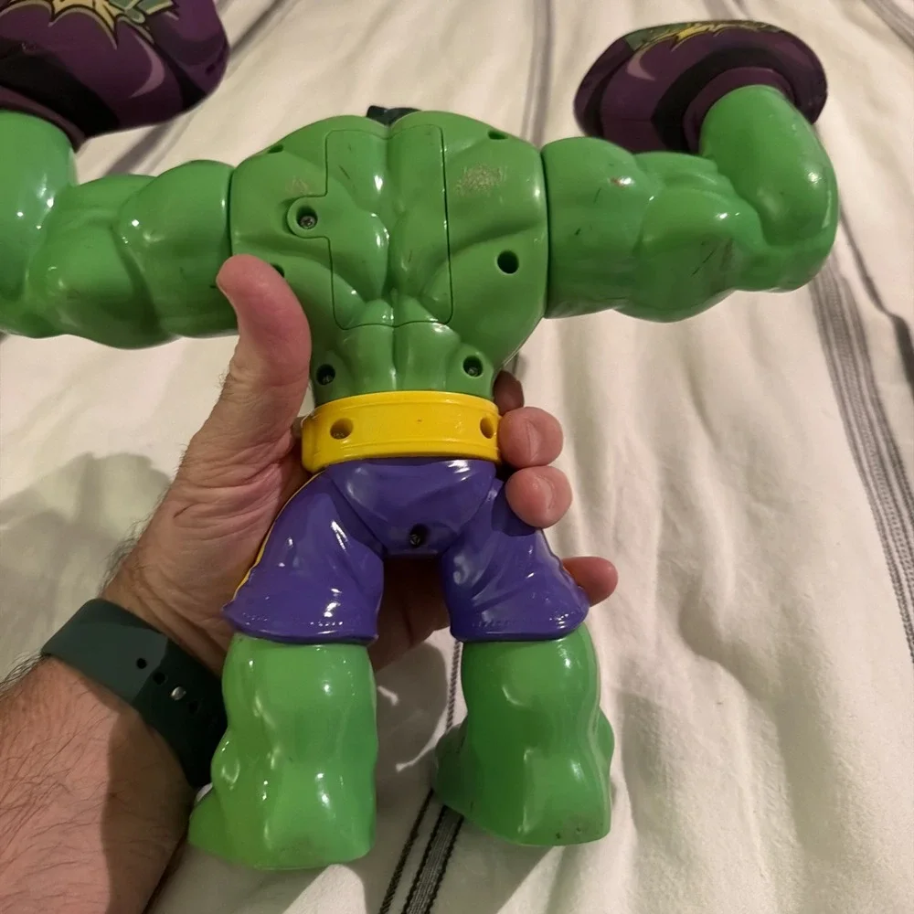Hulk Action Figure, 2013 Hasbro Talking Kapow Version Sounds Work